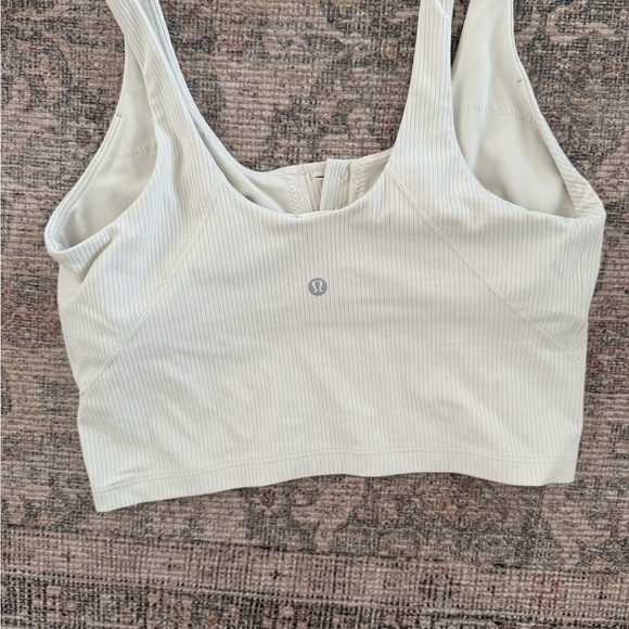 lululemon align Cream Ribbed Tank Top - Picture 2 of 2